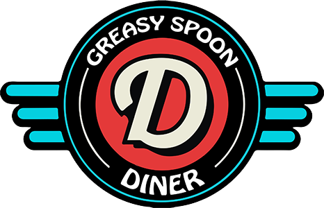 greasy diner logo WRITING SML
